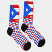 Puerto Rico Sokken, vlag mode / sport Sokken (Rechts)
