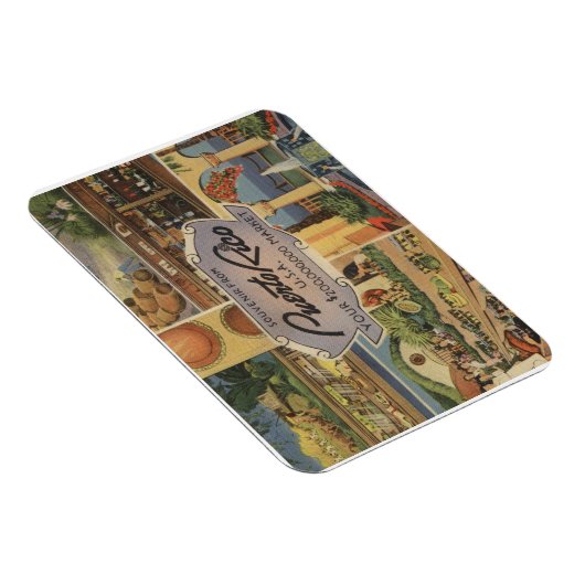 Puerto Rico Souvenir jaren 1950  geïnspireerd Magneet (Rechterzijde)
