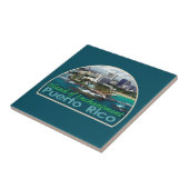 PUERTO RICO Square Tile Tegeltje (Zijkant)