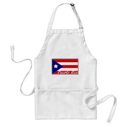Puerto Rico Standaard Schort (Voorkant)