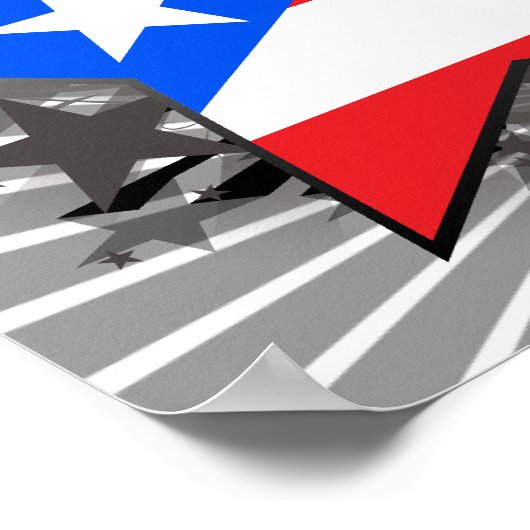 Puerto Rico Star Poster (Hoek)