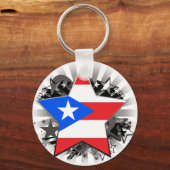 Puerto Rico Star Sleutelhanger (Voorkant)