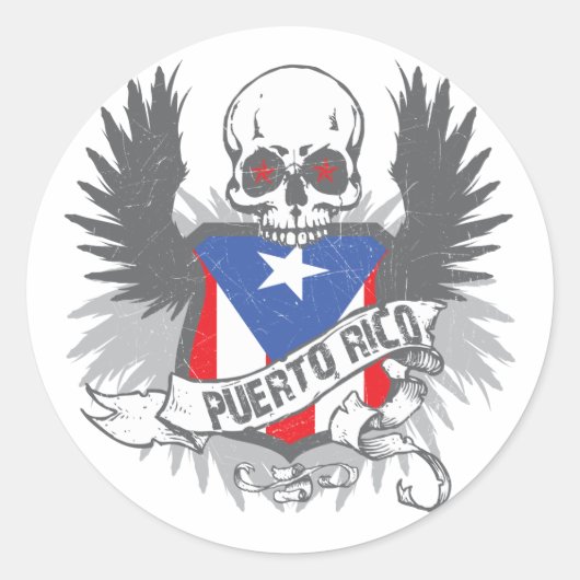 Puerto Rico Star Sticker (Voorkant)