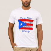 Puerto Rico Sterke orkaanvlag Shirt (Voorkant)