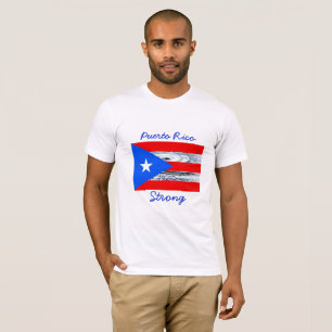Puerto Rico Sterke orkaanvlag Shirt