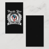 Puerto Rico Sterke vlag van Boricua Citizen Visitekaartje (Voorkant / Achterkant)