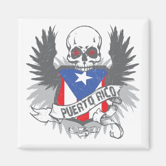 Puerto Rico Stermagneet Magneet (Voorkant)