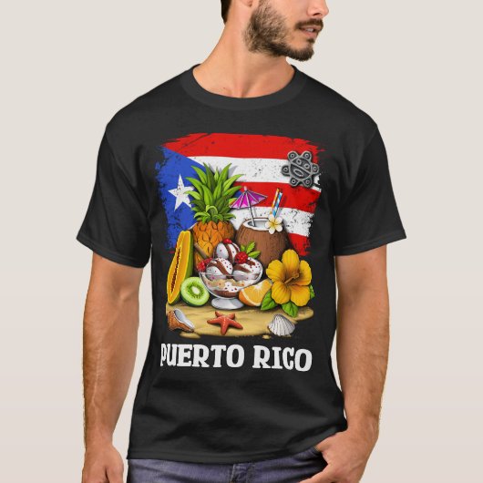 Puerto Rico-strand T-shirt (Voorkant)