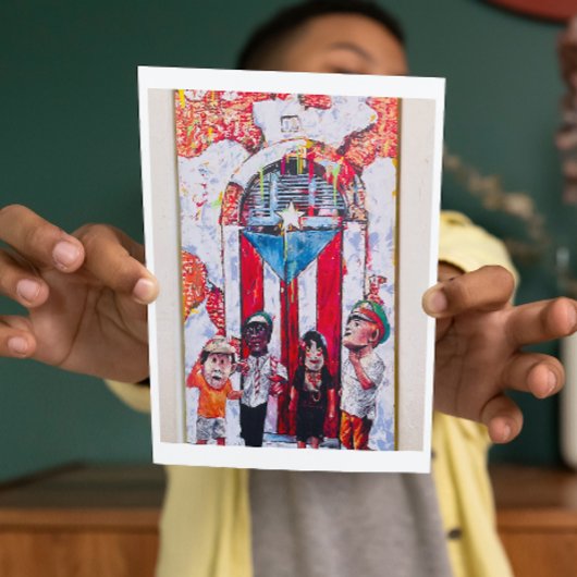 Puerto Rico Street Art. Briefkaart