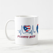 Puerto Rico Strong Heartbeat Koffiemok (Links)