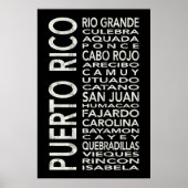 Puerto Rico Subway Art Bus Scroll Poster (Voorkant)