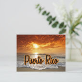 Puerto Rico sunset Briefkaart (Staand voorkant)