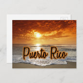 Puerto Rico sunset Briefkaart (Voorkant / Achterkant)