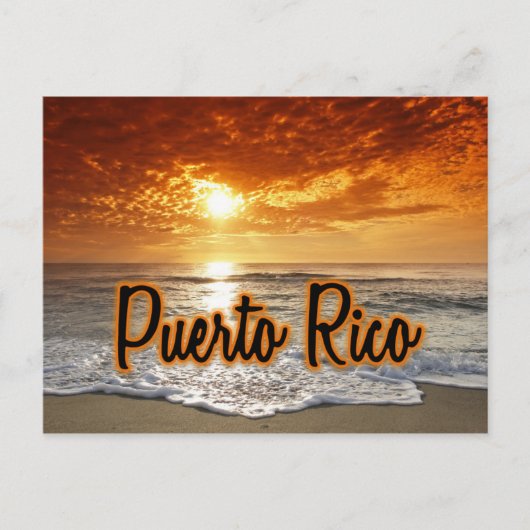 Puerto Rico sunset Briefkaart (Voorkant)