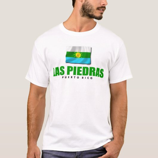 Puerto Rico t-shirt: Las Piedras T-shirt (Voorkant)