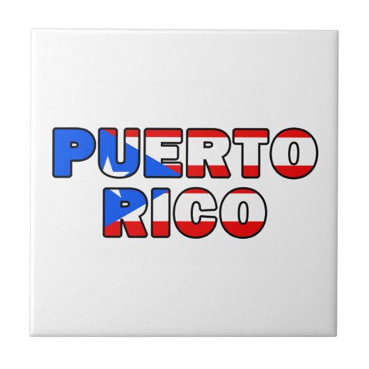 Puerto Rico Tegeltje (Voorkant)