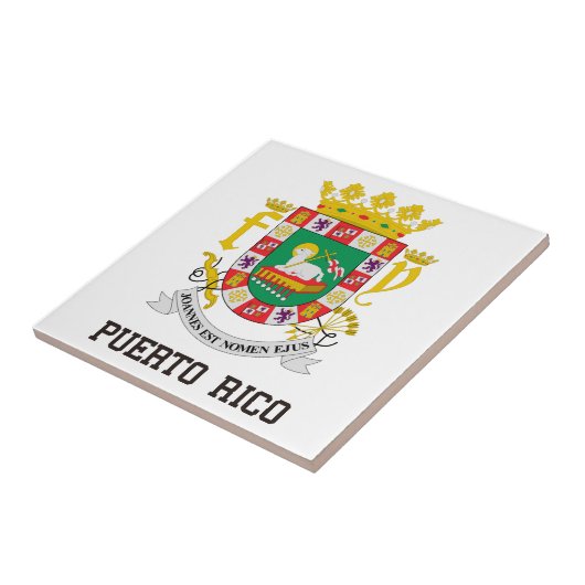 Puerto Rico Tegeltje (Zijkant)