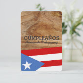 Puerto Rico themafeest Kaart (Staand voorkant)