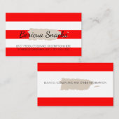 Puerto Rico Threadmap en Red Stripes Visitekaartje (Voorkant / Achterkant)