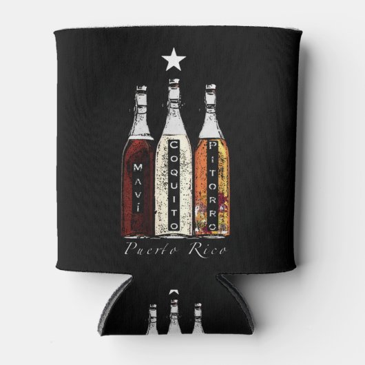 Puerto Rico Traditionele Drinken Blikjeskoeler (Voorkant)