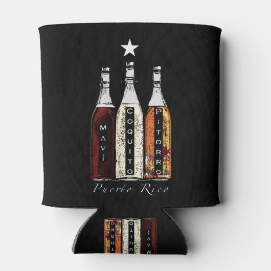 Puerto Rico Traditionele Drinken Blikjeskoeler (Achterkant)