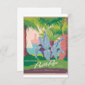 Puerto Rico Travel Save The Date (Voorkant / Achterkant)