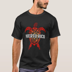 Puerto Rico Tribale Zeeschildpad Duikende Pride Bo T-shirt