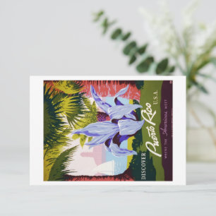 Puerto Rico Tropisch reizen Bedankkaart