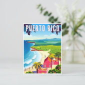 Puerto Rico Tropisch strandeiland Briefkaart (Staand voorkant)