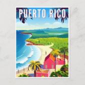  Puerto Rico Tropisch strandeiland Briefkaart (Voorkant)