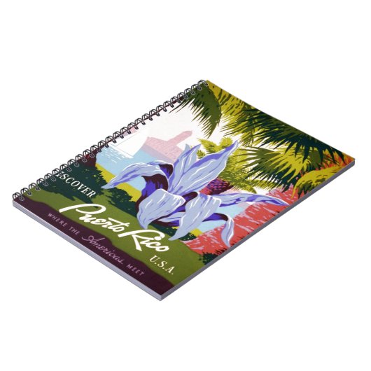 Puerto Rico U.S.A., het Toerisme van WPA en parks Notitieboek (Linkerzijde)