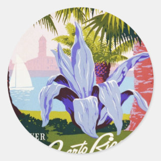 Puerto Rico U.S.A., het Toerisme van WPA en parks Ronde Sticker