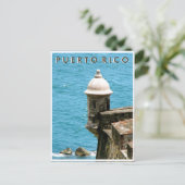 Puerto Rico: Uitzicht El Morro Ocean Briefkaart (Staand voorkant)