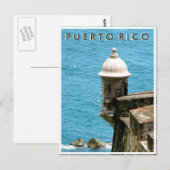 Puerto Rico: Uitzicht El Morro Ocean Briefkaart (Voorkant / Achterkant)
