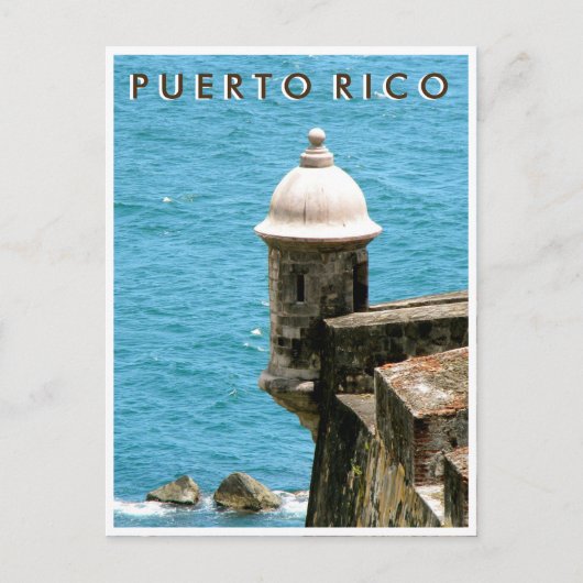 Puerto Rico: Uitzicht El Morro Ocean Briefkaart (Voorkant)