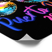 Puerto Rico Vacation 2026 Souvenir Matching Family Poster (Hoek)