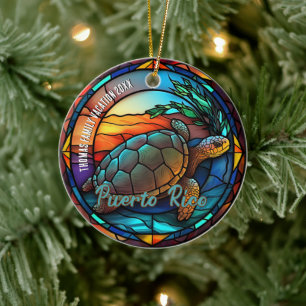 Puerto Rico Vakantie Souvenir Keramisch Ornament