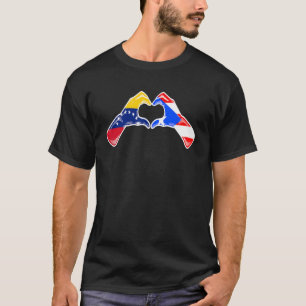 Puerto Rico Venezuela Flag Puerto Ricaans Venezola T-shirt