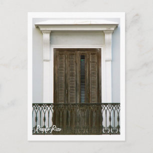 Puerto Rico, ventanas Viejo San Juan Briefkaart