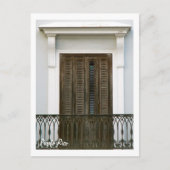 Puerto Rico, ventanas Viejo San Juan Briefkaart (Voorkant)