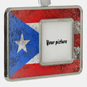 Puerto Rico Verzilverd Omlijst Ornament (Rechts)