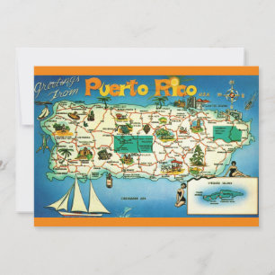 Puerto Rico Vieques Eilanden 5x7 Grote Postkaart