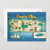 Puerto Rico Vieques Islands Briefkaart (Voorkant / Achterkant)