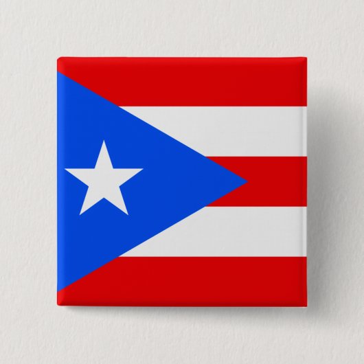 Puerto Rico Vierkante Button 5,1 Cm (Voorkant)