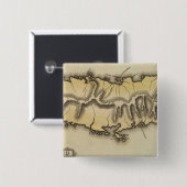 Puerto Rico Vierkante Button 5,1 Cm (Voorkant /achterkant)