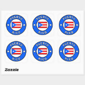 Puerto Rico Vierkante Sticker (Vel)