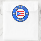 Puerto Rico Vierkante Sticker (Tas)