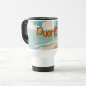 Puerto Rico Vintage Reisposter Reisbeker (Voorkant links)