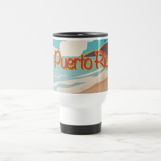 Puerto Rico Vintage Reisposter Reisbeker (Center)