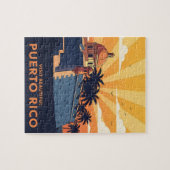 Puerto Rico Vintage travel Legpuzzel (Horizontaal)